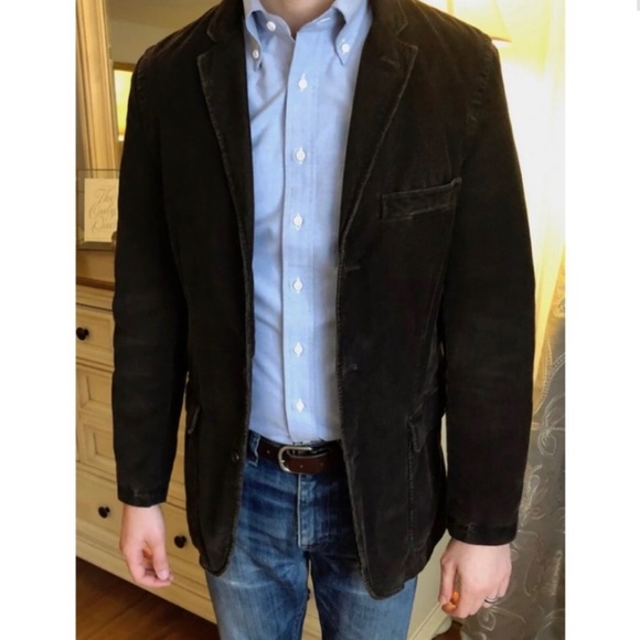 J CREW Men’s Brown Corduroy Sportcoat Size Large - Picture 2 of 10